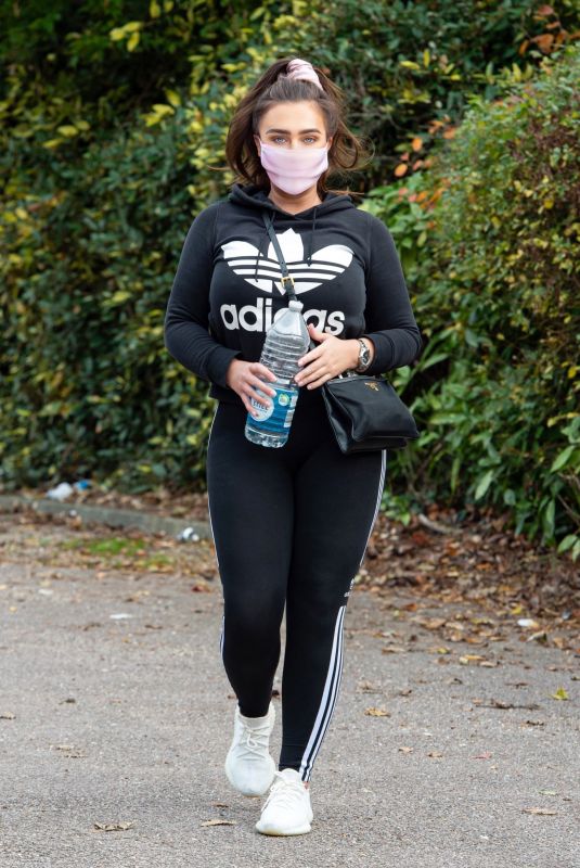 LAUREN GOODGER Out Hikinig in Chigwell 11/11/2020