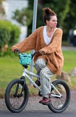 LENA HEADEY Riding a Bike Out in Los Angeles 11/15/2020