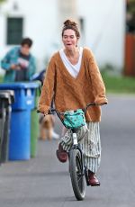 LENA HEADEY Riding a Bike Out in Los Angeles 11/15/2020
