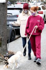 LILI REINHART and MADELAINE PETSCH Out with Their Dogs in Vancouver 11/29/2020