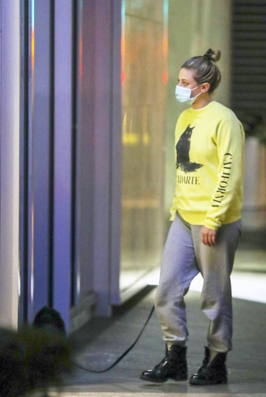 LILI REINHART Out with Her Dog in Vancouver 11/03/2020