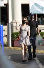 LILY COLLINS and Charlie McDowell Out in Los Angeles 10/16/2020