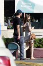 LILY COLLINS and Charlie McDowell Out in Los Angeles 10/16/2020