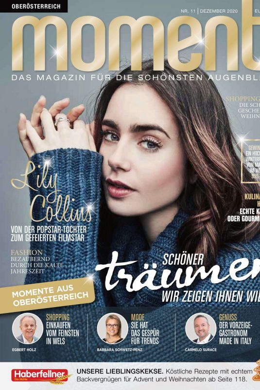 LILY COLLINS in Moments Magazine, December 2020