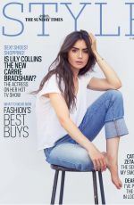LILY COLLINS in Sunday Times Style, October 2020