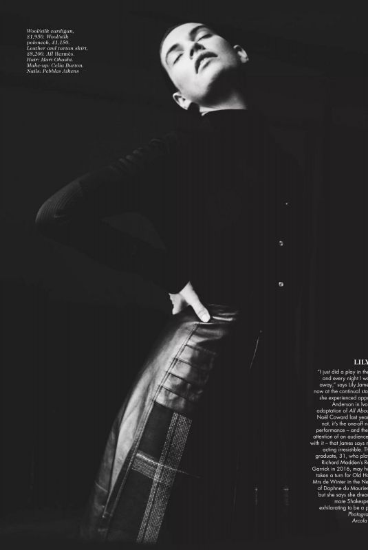 LILY JAMES in Vogue Magazine, UK December 2020
