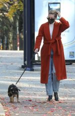 LILY REINHART Out with Her Dog in Vancouver 11/08/2020