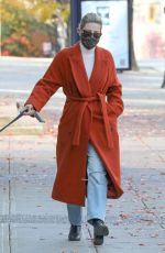 LILY REINHART Out with Her Dog in Vancouver 11/08/2020