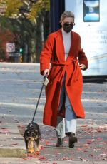 LILY REINHART Out with Her Dog in Vancouver 11/08/2020