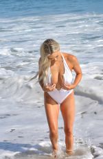 LINDSEY PELAS in Swimsuit at a Beach in Malibu 11/09/2020