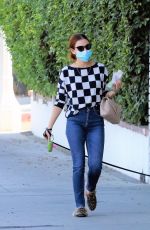 LUCY HALE Out with Her Dog in Los Angeles 11/12/2020
