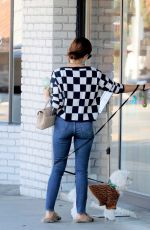 LUCY HALE Out with Her Dog in Los Angeles 11/12/2020