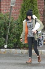 LUCY HALE Out with Her Dog in New York 11/26/2020