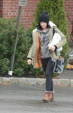 LUCY HALE Out with Her Dog in New York 11/26/2020