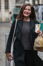 LUCY HOROBIN Arrives at Global Radio in London 11/20/2020