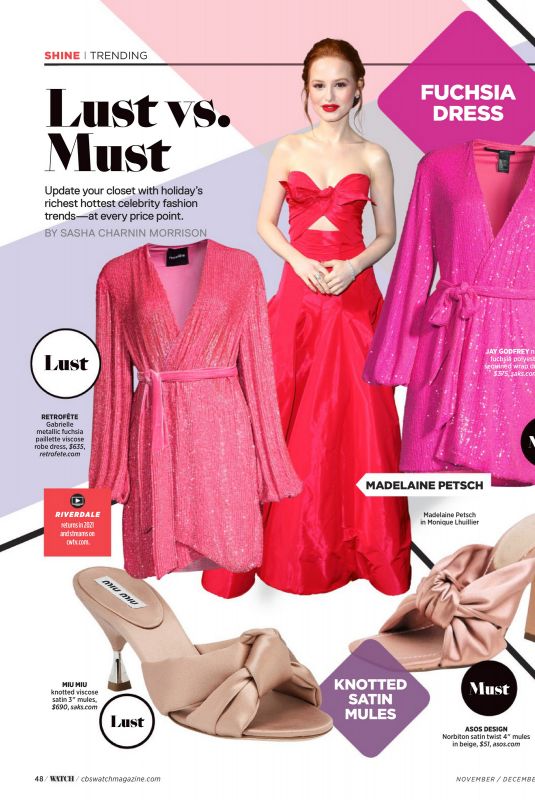 MADELAINE PETSCH and LILI REINHART in Watch! Magazine, November 2020
