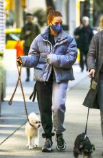 MADELAINE PETSCH and LILY REINHART Out with Their Dogs in Vancouver 11/09/2020