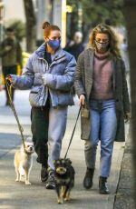 MADELAINE PETSCH and LILY REINHART Out with Their Dogs in Vancouver 11/09/2020