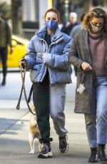 MADELAINE PETSCH and LILY REINHART Out with Their Dogs in Vancouver 11/09/2020