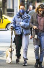 MADELAINE PETSCH and LILY REINHART Out with Their Dogs in Vancouver 11/09/2020