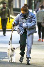 MADELAINE PETSCH and LILY REINHART Out with Their Dogs in Vancouver 11/09/2020