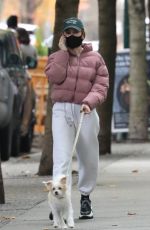 MADELAINE PETSCH Ou with Her Dog in Vancouver 11/11/2020