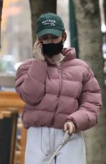 MADELAINE PETSCH Ou with Her Dog in Vancouver 11/11/2020