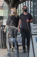 MALIN AKERMAN and Jack Donnelly at Figaro Bistrot in Los Feliz 11/23/2020