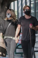 MALIN AKERMAN and Jack Donnelly at Figaro Bistrot in Los Feliz 11/23/2020