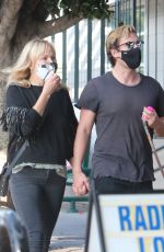 MALIN AKERMAN and Jack Donnelly at Figaro Bistrot in Los Feliz 11/23/2020