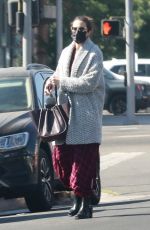 MANDY MOORE Leaves an Acupuncture Clinic in Los Angeles 11/11/2020