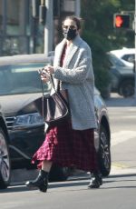 MANDY MOORE Leaves an Acupuncture Clinic in Los Angeles 11/11/2020