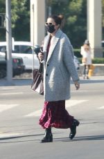 MANDY MOORE Leaves an Acupuncture Clinic in Los Angeles 11/11/2020