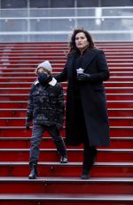 MARISKA HARGITAY on the Set of Law and Erder: Special Victims Unit in New York 11/22/2020