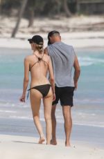 MARTHA HUNT in Bikini at a Beach in Tulum 11/07/2020