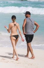 MARTHA HUNT in Bikini at a Beach in Tulum 11/07/2020