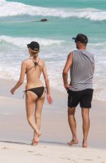 MARTHA HUNT in Bikini at a Beach in Tulum 11/07/2020