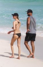 MARTHA HUNT in Bikini at a Beach in Tulum 11/07/2020