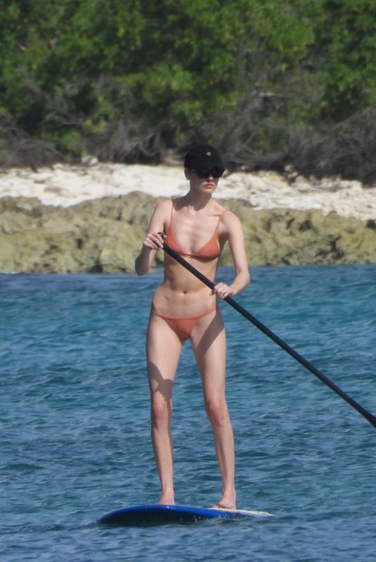 MARTHA HUNT in Bikini Paddleboarding in Tulum 11/12/2020