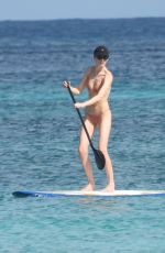 MARTHA HUNT in Bikini Paddleboarding in Tulum 11/12/2020