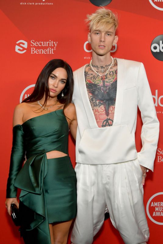 MEGAN FOX and Machine Gun Kelly at American Music Awards 2020 in Los Angeles 11/22/2020