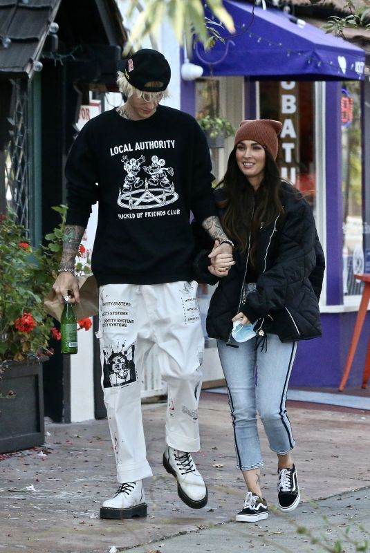 MEGAN FOX and Machine Gun Kelly Out in Studio City 11/06/2020