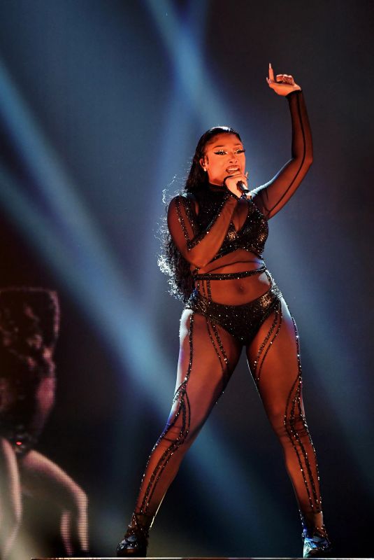 MEGAN THEE STALLION Performs at AMA 2020 in Los Angeles 11/22/2020