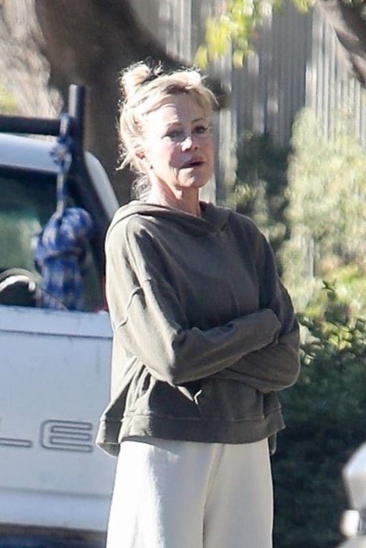 MELANIE GRIFFITH Outside Her Home in Los Angeles 11/13/2020