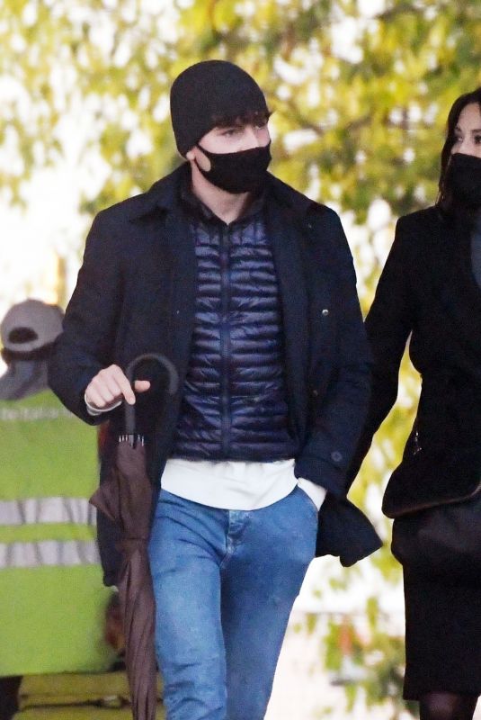 MELANIE SYKES and Her Bofyfriend Riccardo Simionato Out in Venice 11/16/2020
