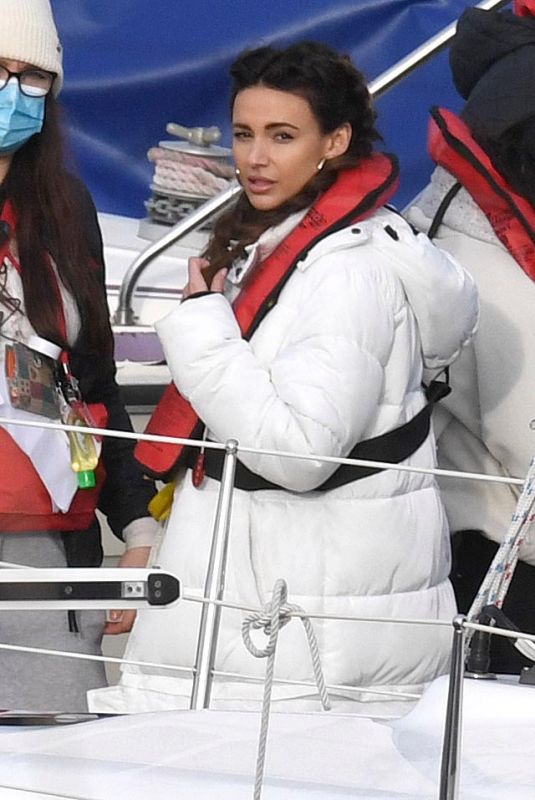 MICHELLE KEEGAN on the Set of Brassic in Wales 11/23/2020