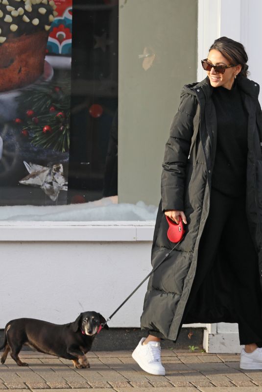 MICHELLE KEEGAN Out with Her Dog in Essex 11/14/2020
