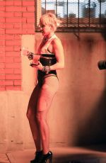 MILEY CYRUS Leaves Her Music Video Shoot in Brooklyn 10/01/2020