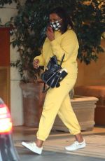 MINDY KALING Leaves Sunset Tower Hotel in West Hollywood 11/05/2020