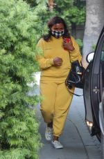 MINDY KALING Leaves Sunset Tower Hotel in West Hollywood 11/05/2020